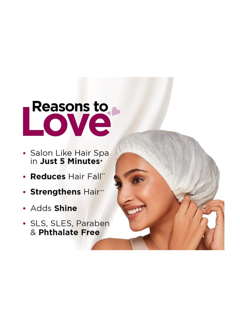 BBLUNT Hair Fall Control Heat Hair Spa Mask with Pea Protein & Caffeine for Salon-Like Hair Spa at Home - 70 g | Salon-Like Hair Spa in Just 5 Minutes* | Reduces Hair Fall & Strengthens Hair - Image 3